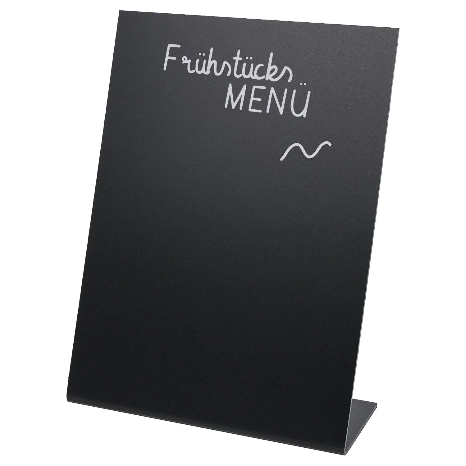 HMF 46432 Tischaufsteller Kreidetafel LAufsteller DIN A5 Schwarz