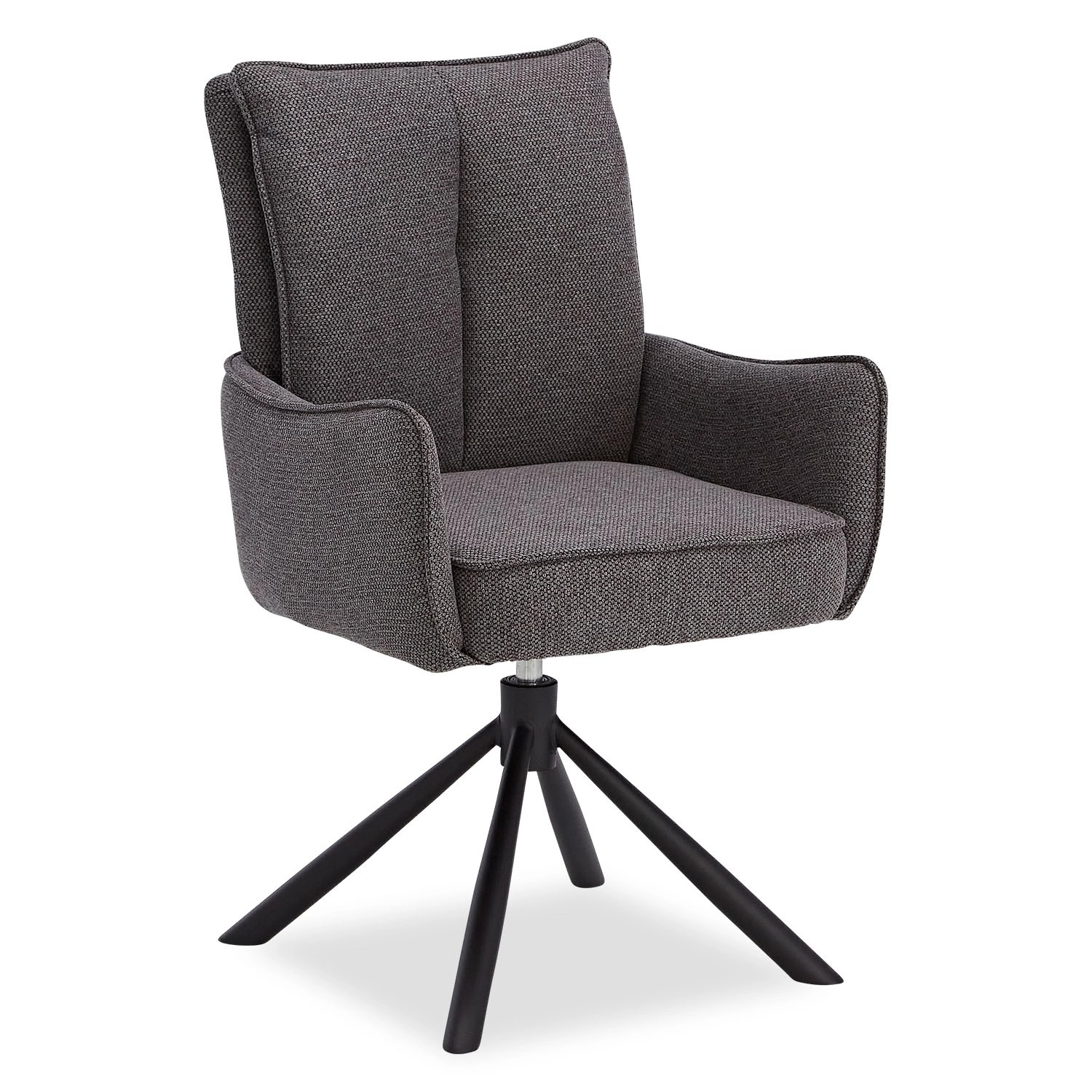 Homestyle4u Polsterstuhl Stoff Anthrazit Drehbar 2841 günstig online kaufen