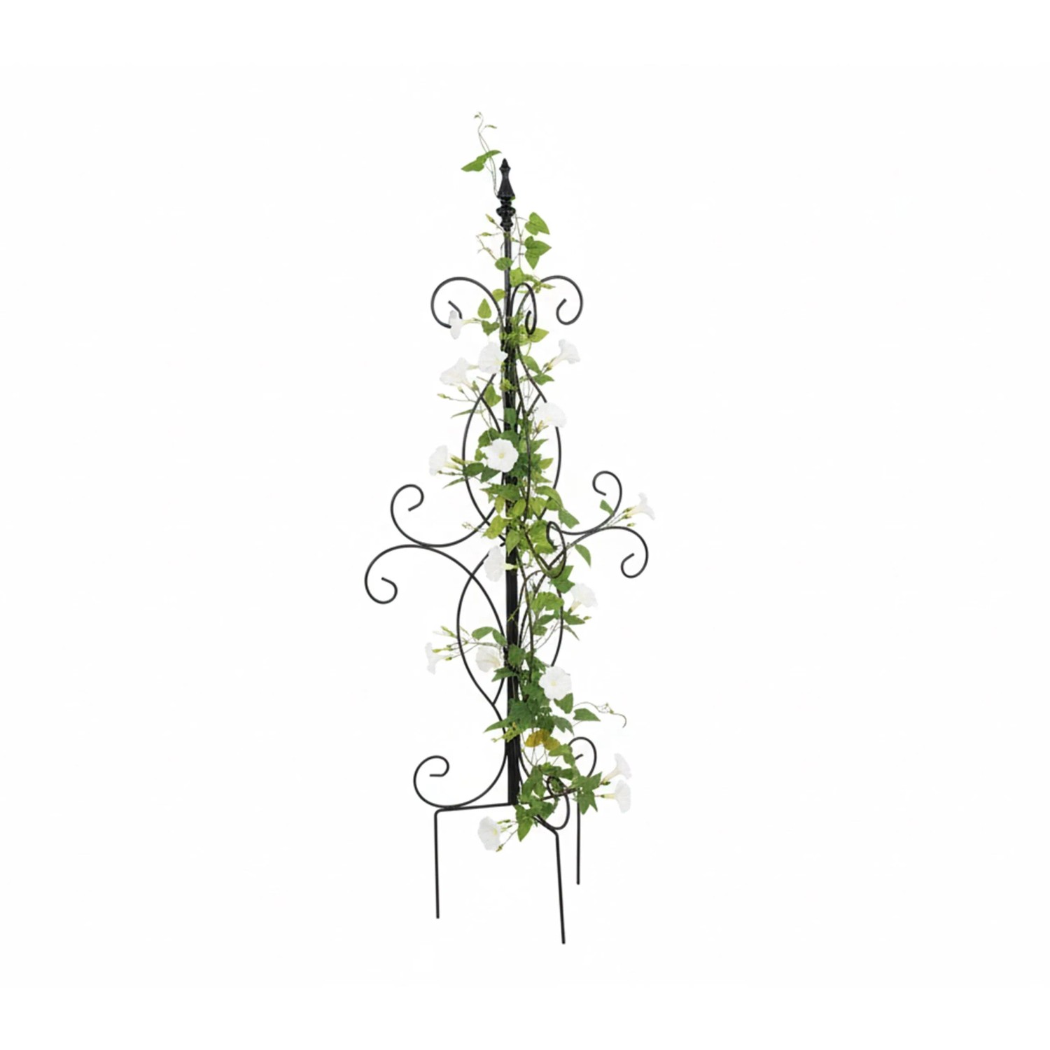 Relaxdays Rankhilfe Stahl Schwarz Freistehend Pulverbeschichtet Wetterfest 116 cm x 45 cm x 45 cm