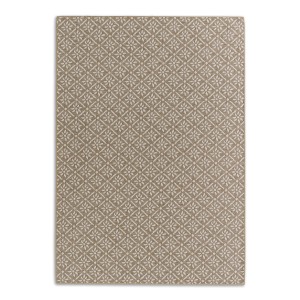 Schöner Wohnen Teppich Parkland Beige mit Blumenmuster, 70x140 cm, moderner Stil.