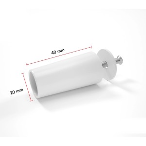 Bauheld Rollladenstopper 40mm Weiß Offen 8 Stück