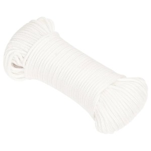 vidaXL Bootsseil Weiß 3 mm 500 m Polypropylen 152538