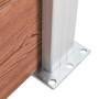 vidaXL Gartenzaun WPC 353x106 cm Braun 3053243_5