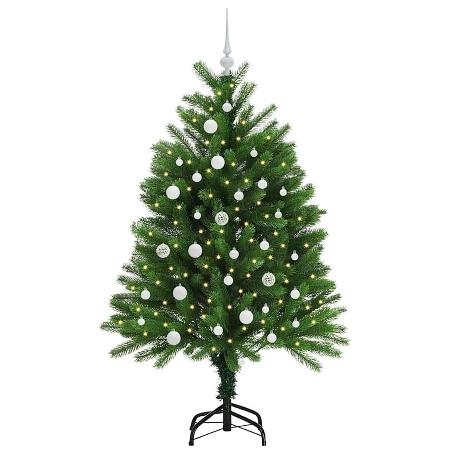 vidaXL Weihnachtsbaum mit 150 LEDs mit Ständer Grün 120 cm PE 3396312