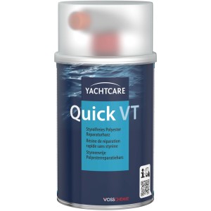 Yachtcare Quick VT Reparaturharz, 1 kg Dose für Bootsreparaturen.