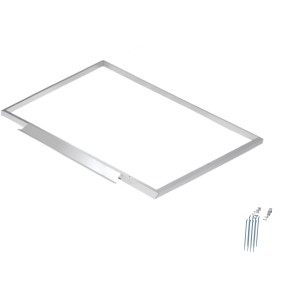 Floraworld Bodenrahmen aus Aluminium für Premium Geräteschrank mit Flachdach.