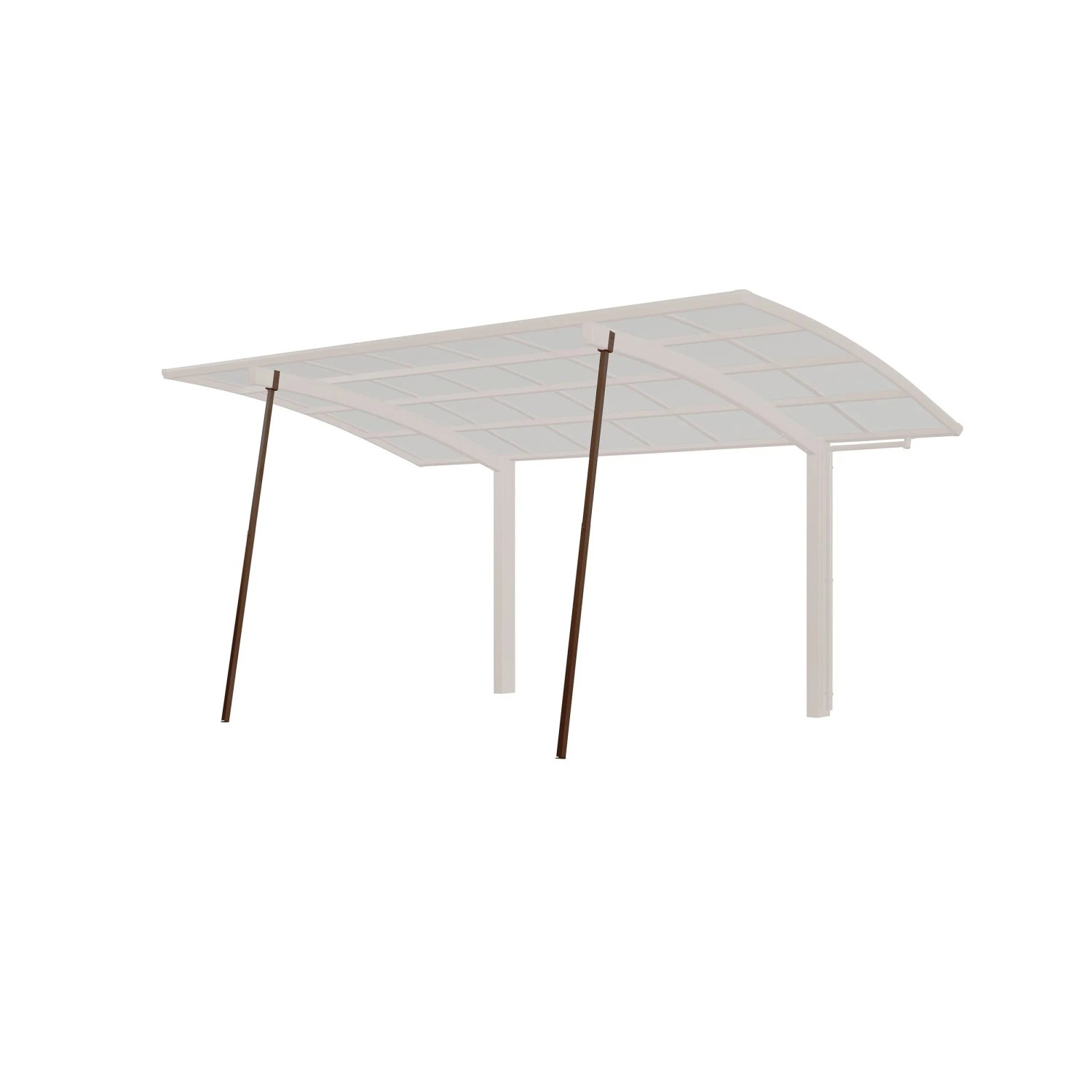 Ximax Carport Stützstange Caravan 206 cm Mattbraun Sonderfertigung günstig online kaufen