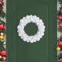 vidaXL Weihnachtsballkränze 2 Stk Weiß 33 x 33 x 7 cm Polystyrol 42019680_3