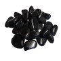 Aquagart 20kg Polierter Kiesel Glanzkies Flusskiesel Kieselsteine Gartenkies Zierkies Schwarz