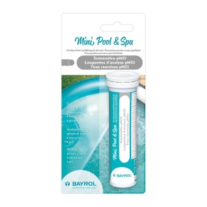 Bayrol Mini Pool & Spa Teststreifen zur pH/Chlor-Wert Bestimmung, 25 Stück.