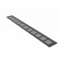 Anthrazitfarbenes MS Beschläge Lüftungsgitter, 60x600mm, aus Aluminium für optimale Belüftung.