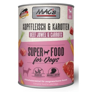Mac's Hunde-Nassfutter Kopffleisch und Karotte 800 g