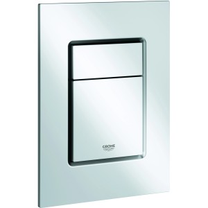 Grohe Skate Cosmopolitan S Drückerplatte, Mattchrom, für WC-Spülkästen.