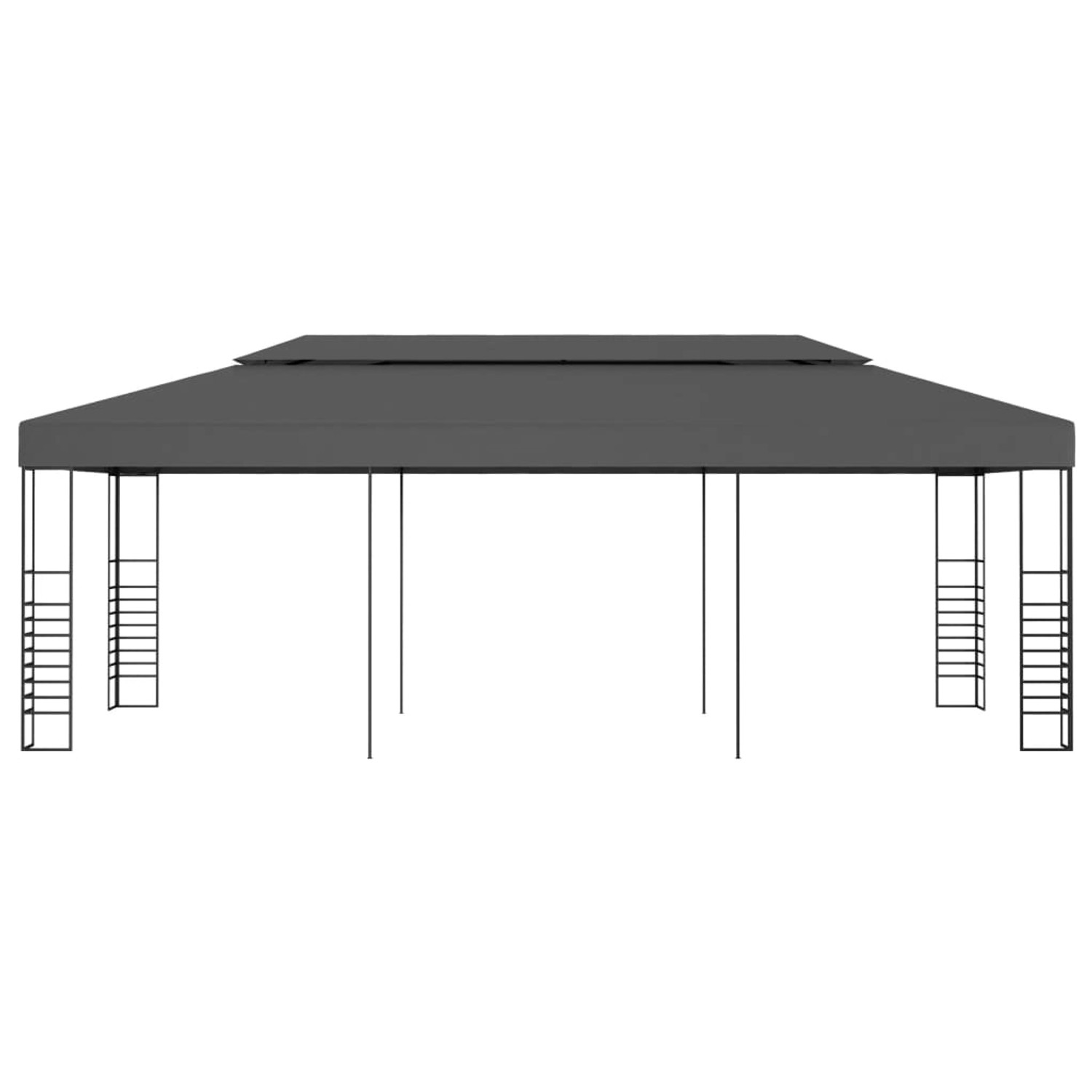 vidaXL Gartenpavillon 3x6 m Anthrazit