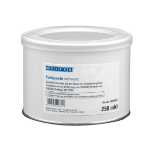 WEICON Farbpaste Schwarz, 250g Dose zur Einfärbung von Urethan und Gießharz.