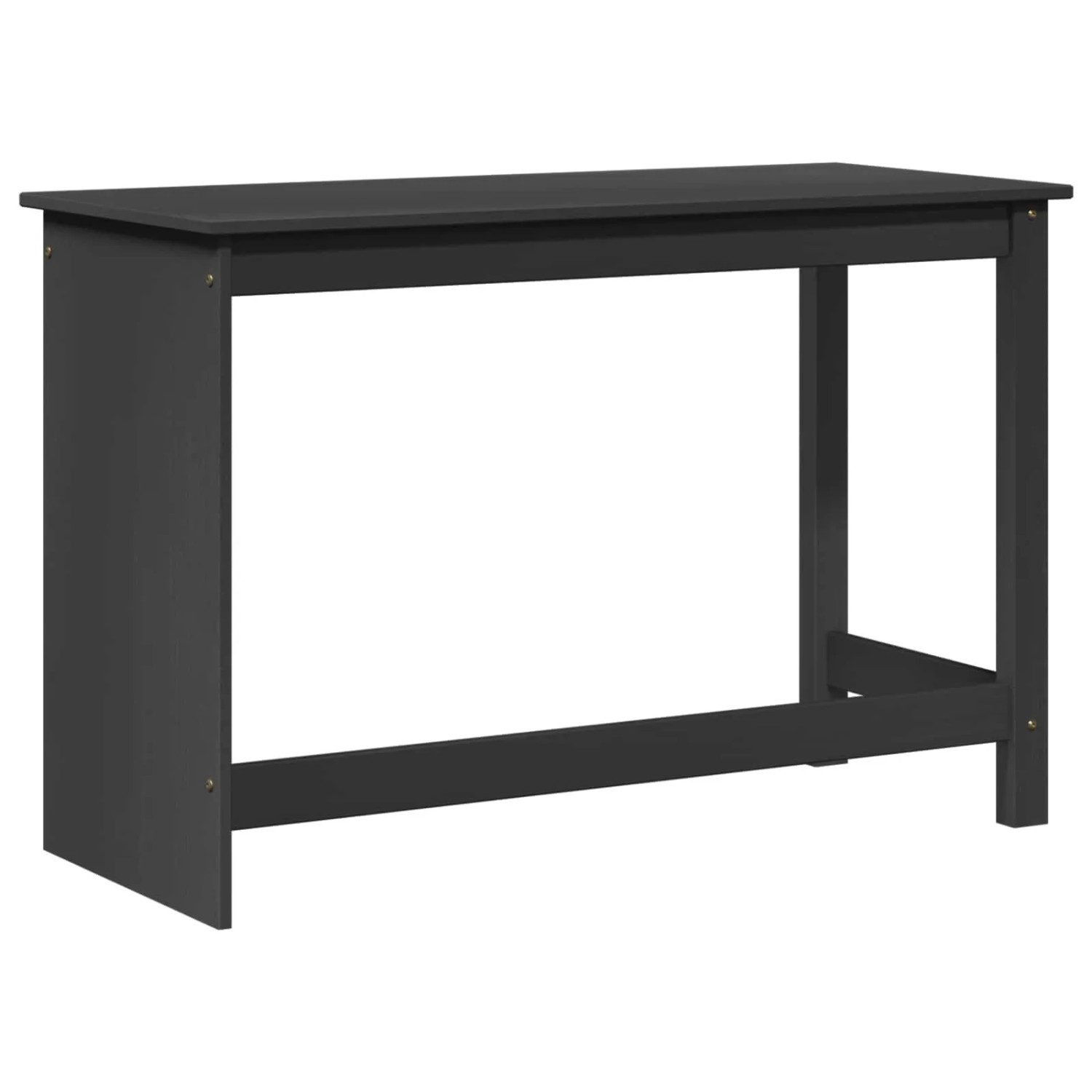 vidaXL Schreibtisch Grau 112 x 50 x 75 cm Massivholz Kiefer 42028374_4