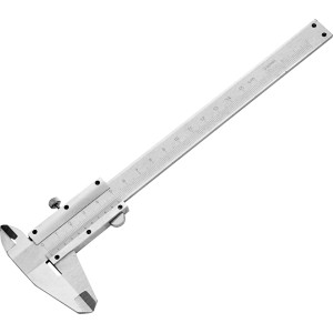 LUX Schieblehre Comfort 150 mm aus Werkzeugstahl, ein Messwerkzeug für präzise Längenmessung.