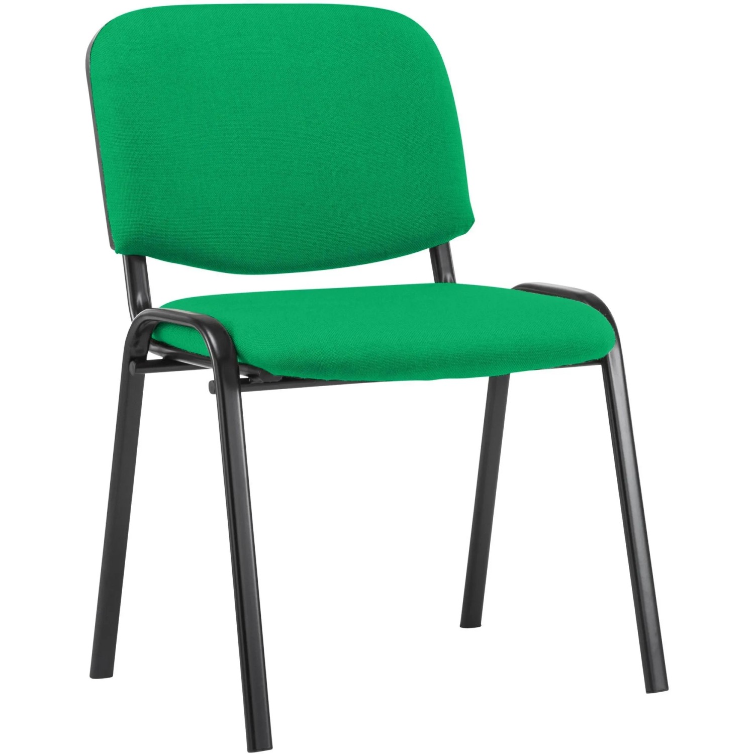 DELUKE Besucherstuhl ZAGREB Stoff Grünfarbig 53x53x83cm Konferenzstuhl Wartezimmerstuhl Bürostuhl