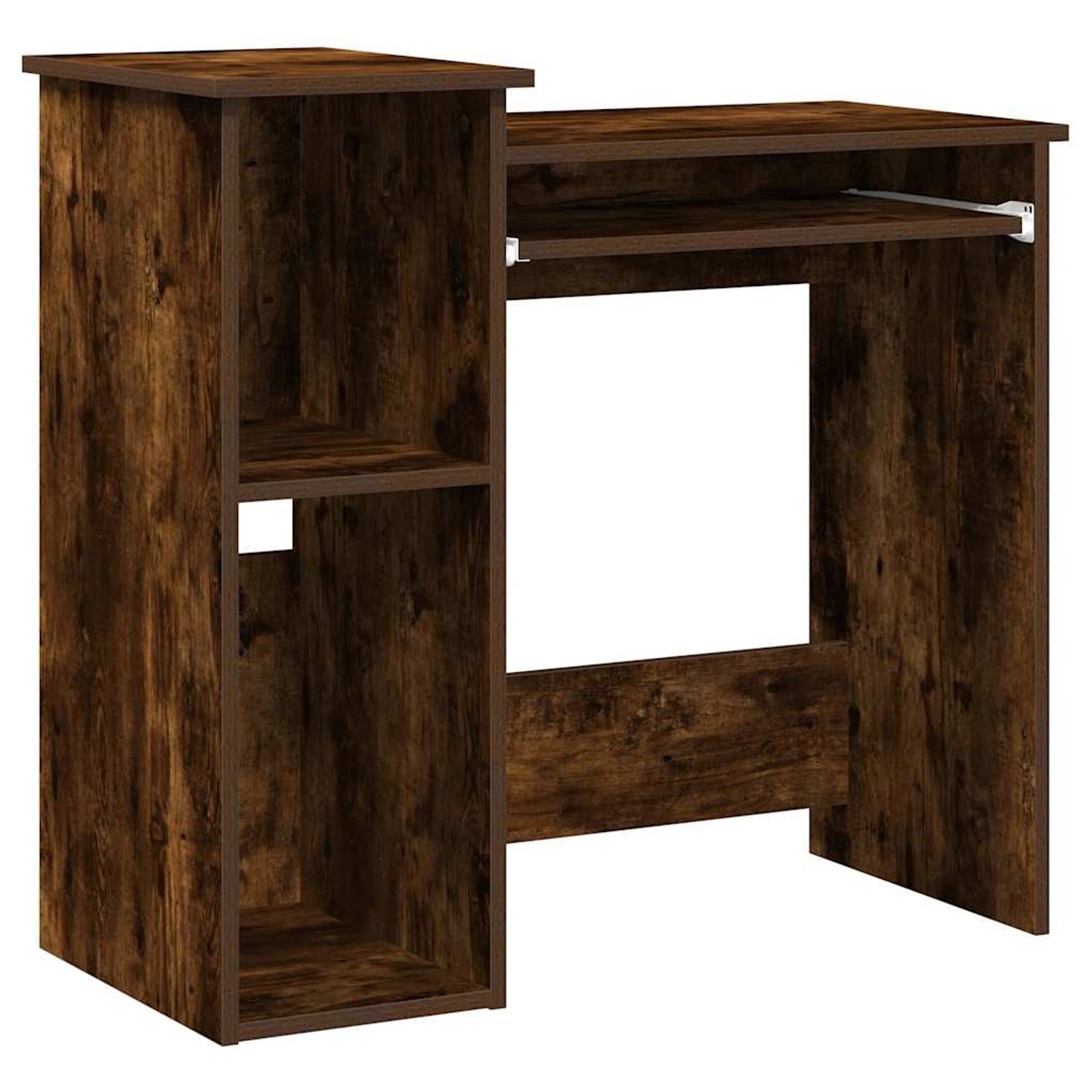 vidaXL Schreibtisch mit Regal Räuchereiche 84x40x78 cm Holzwerkstoff 860449 günstig online kaufen
