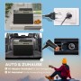 Tragbare Outsunny Kompressor Kühlbox, schwarz-grau, für Auto und Zuhause mit AC/DC-Anschluss.