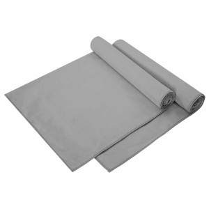 vidaXL Sporthandtücher 2 Stk Dunkelgrau 140 x 70 cm 42011464