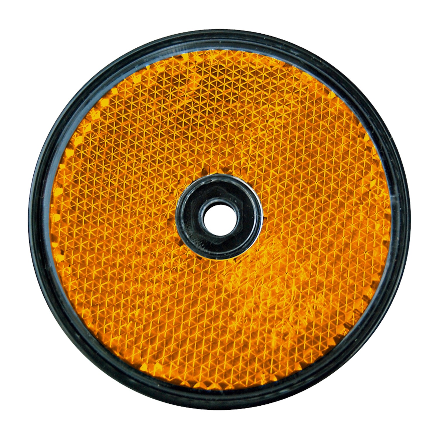 Las Runder Reflektor für PKW Anhänger 2 Stück Orange