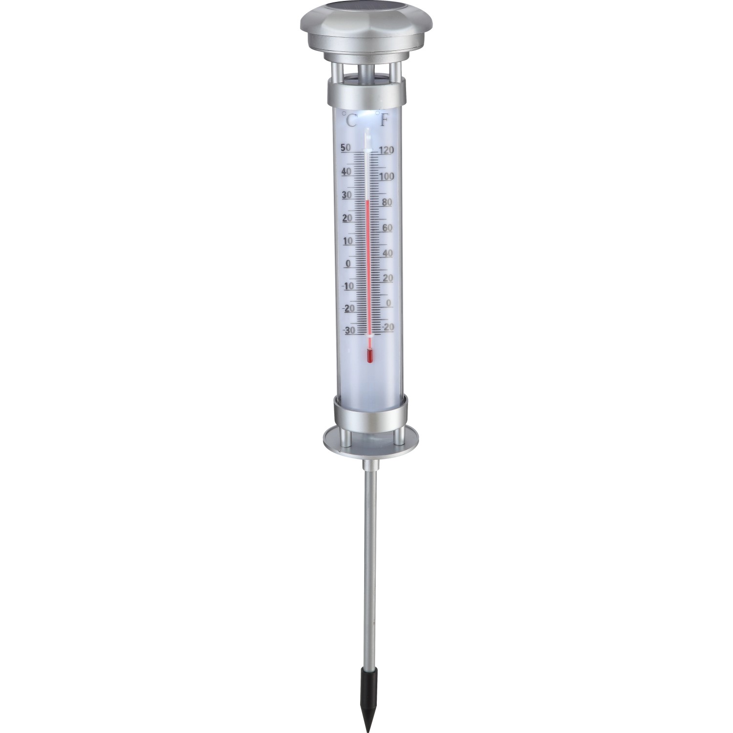 Globo LED-Solaraußenleuchte Thermometer