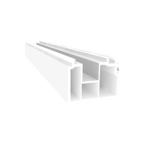 Weißes Quadroform Fensterbankanschlussprofil, 46x30x1400 mm, für dichte Fensteranschlüsse.