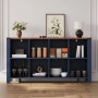 Merax Organizer Regal 140x34x75 cm 8 Staufächer Küche Wohnzimmer Esszimmer_2