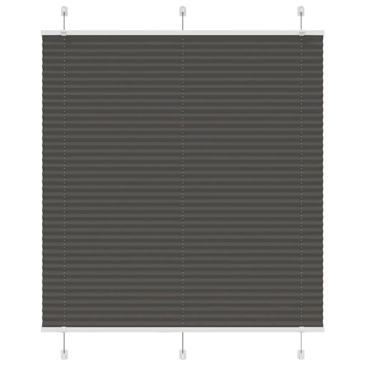 vidaXL Plissee Schwarz 120x150 cm Stoffbreite 119,4 cm Polyester 4015147 günstig online kaufen