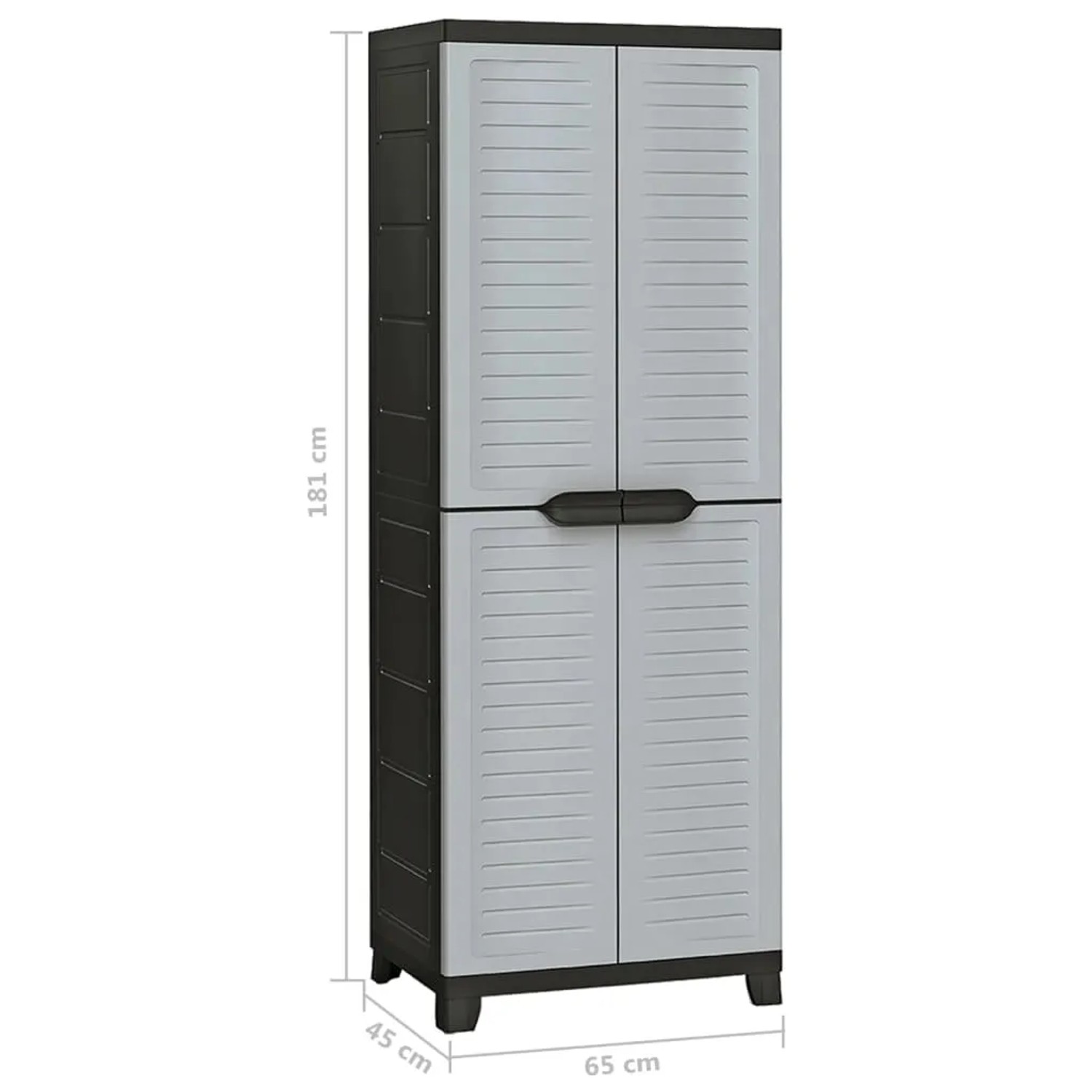vidaXL Mehrzweckschrank Kunststoff 65 x 45 x 181 cm mit Einlegeböden kaufen bei OBI
