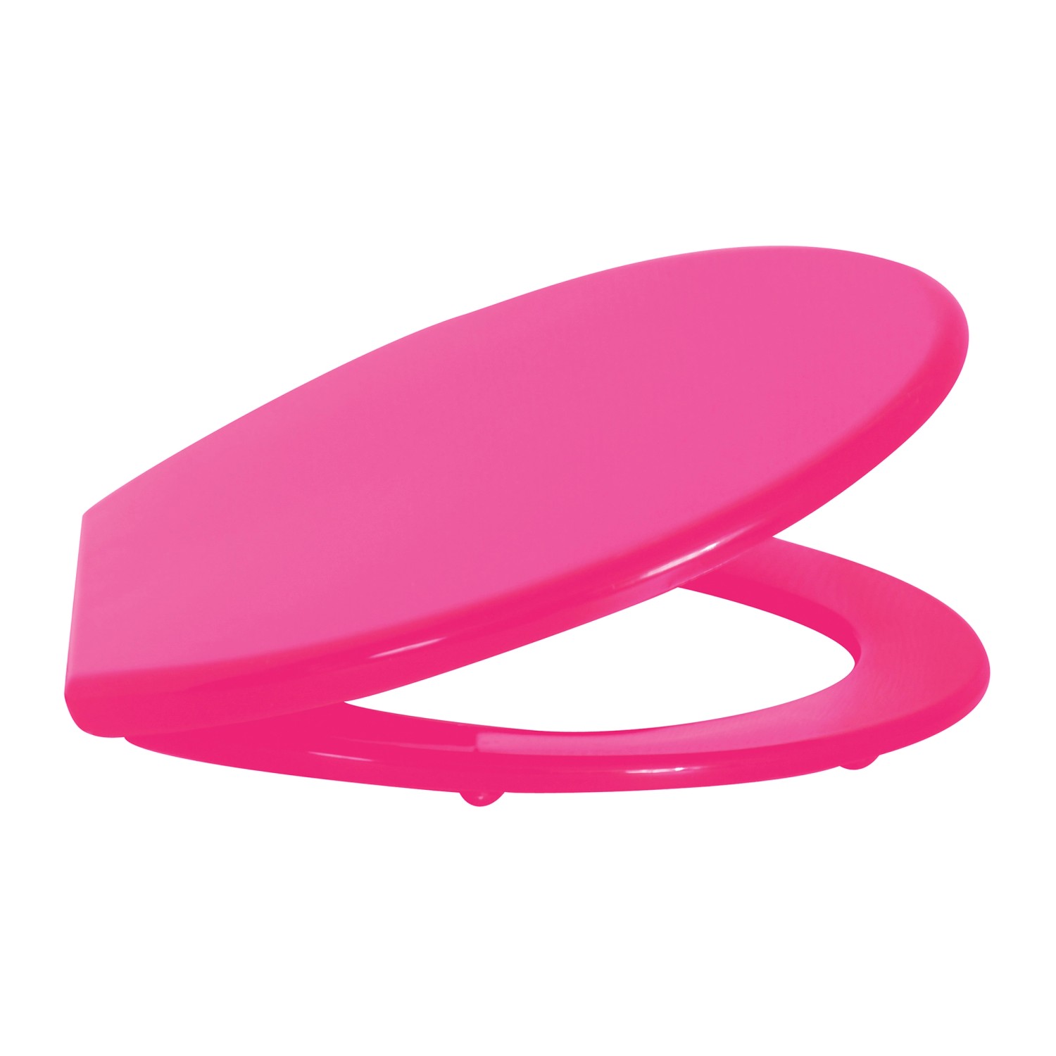 MSV WC-Sitz aus Polypropylen in Rosa, 46x37x3,5 cm.