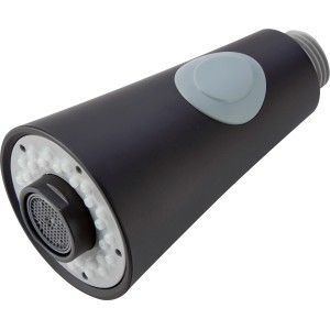 Ersatz-Geschirrbrause (G 1/2) für Küchenarmatur KI-1970, mattschwarz.