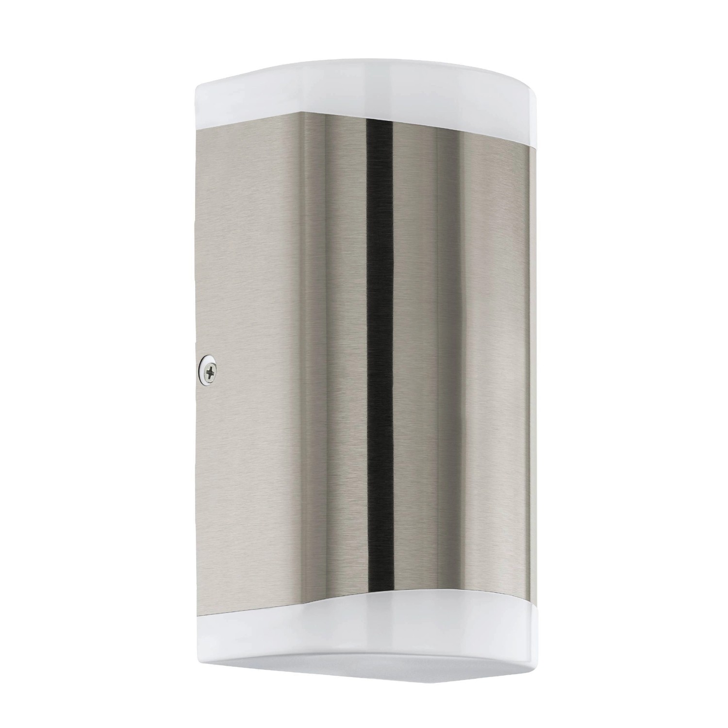 EGLO LED Außen Wandleuchte CARPINERA Edelstahl gewölbt 2-flammig GU10 IP44 günstig online kaufen
