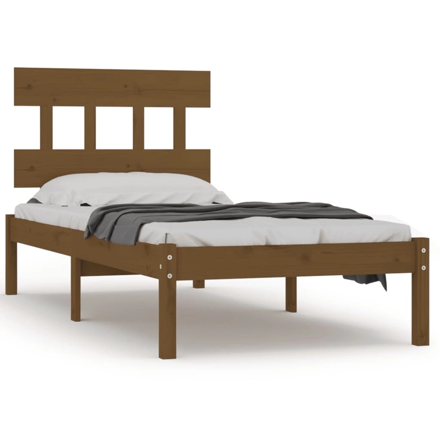Vidaxl Massivholzbett Honigbraun 100x200 Cm günstig online kaufen
