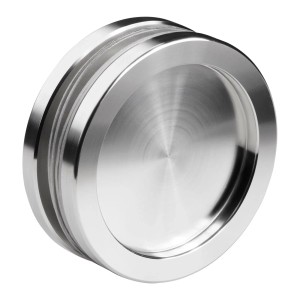 SOTECH 1 Paar Schiebetürgriff RANA Ø64 mm Edelstahl Gebürstet für Glastüren