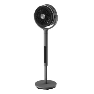 Grauer Midea Luftzirkulationsventilator mit höhenverstellbarem Standfuß für eine optimale Luftverteilung.