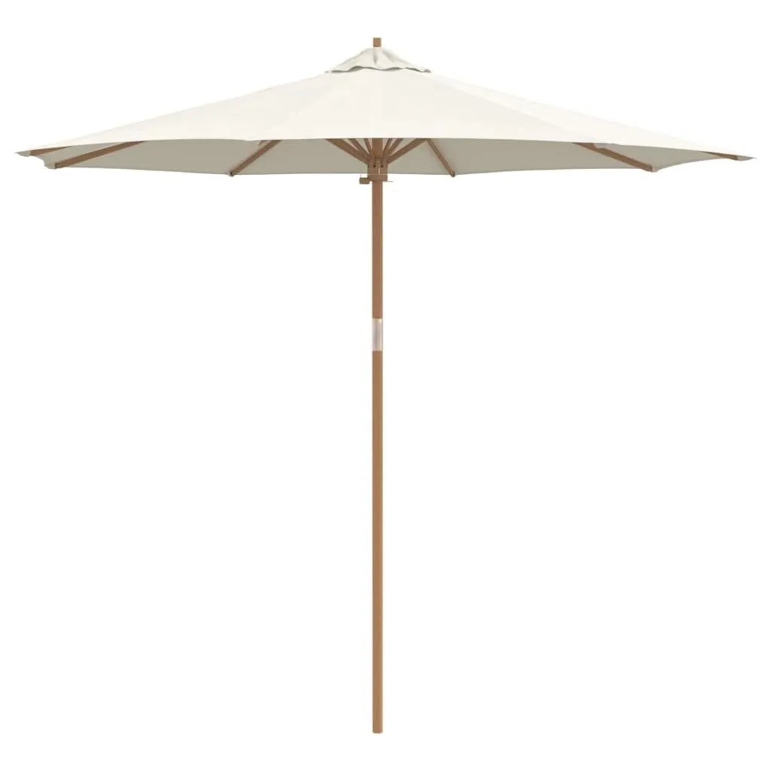 vidaXL Gartenparasol Cremeweiß 270 x 270 x 260 cm Bambus 4108083 günstig online kaufen