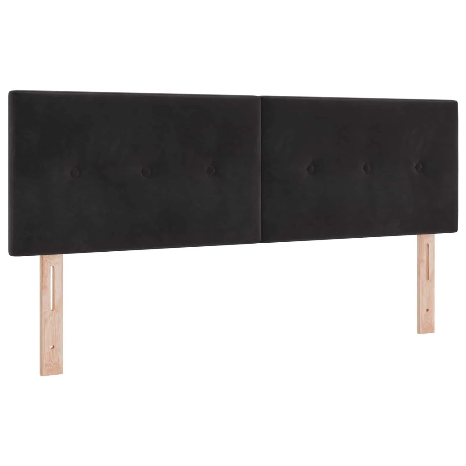 vidaXL LED Kopfteil mit LED-Lichtleisten Schwarz 144 cm Polyester 3338131
