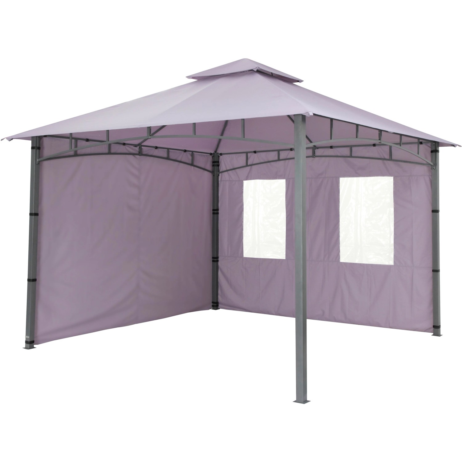 Tepro Seitenteil-Set Lehua/Waya Lavendel, 2-teilig: 1 geschlossen, 1 mit Fenstern für Pavillon.