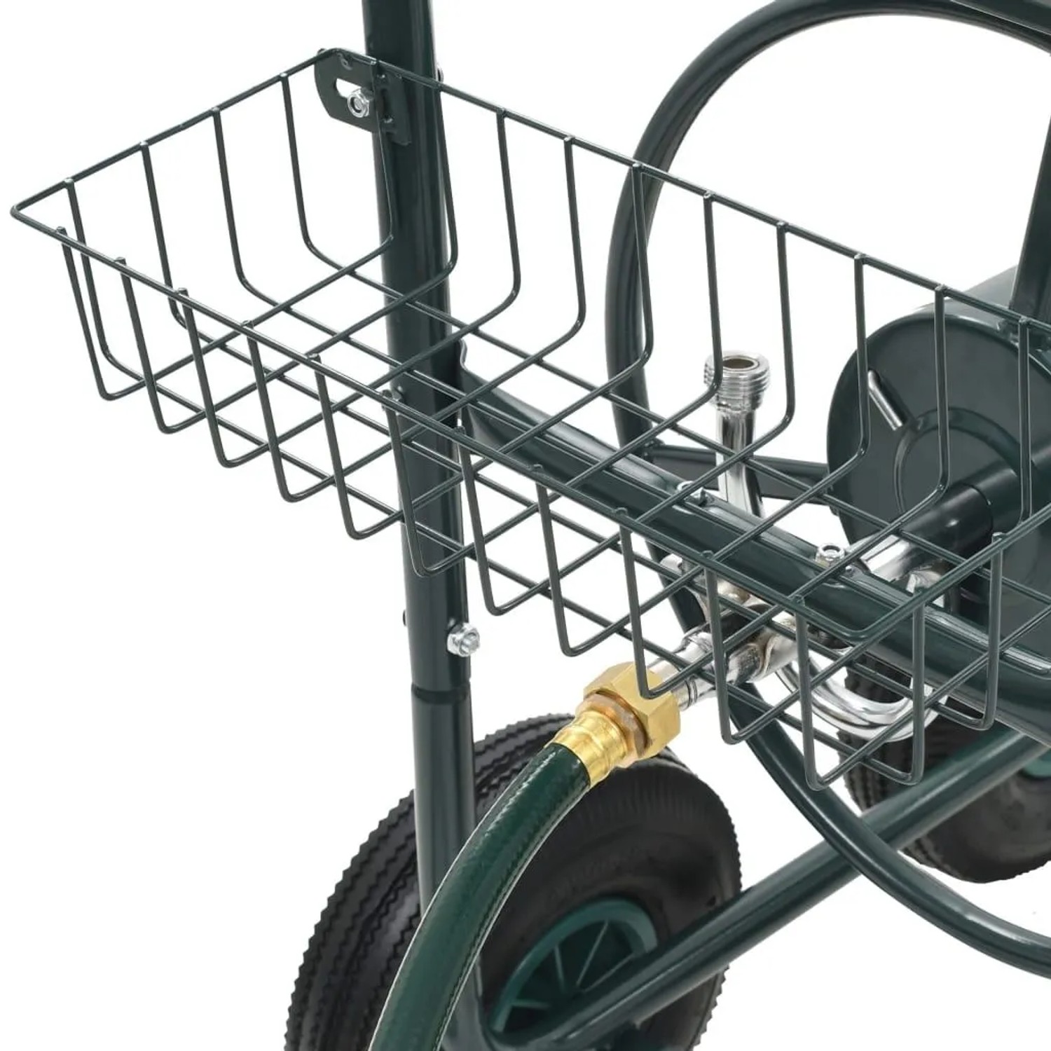 vidaXL Gartenschlauchwagen mit Schlauchanschluss 75 m Stahl 143777_5