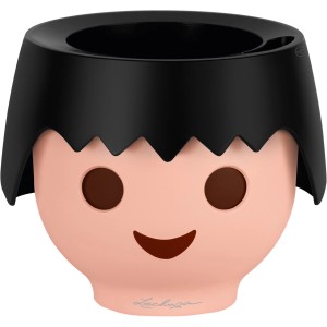 Lechuza Ojo Pflanzgefäß, Raven Black, 21x21x16cm, Übertöpfe im Playmobil-Look.