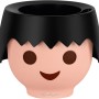 Lechuza Ojo Pflanzgefäß, Raven Black, 21x21x16cm, Übertöpfe im Playmobil-Look.