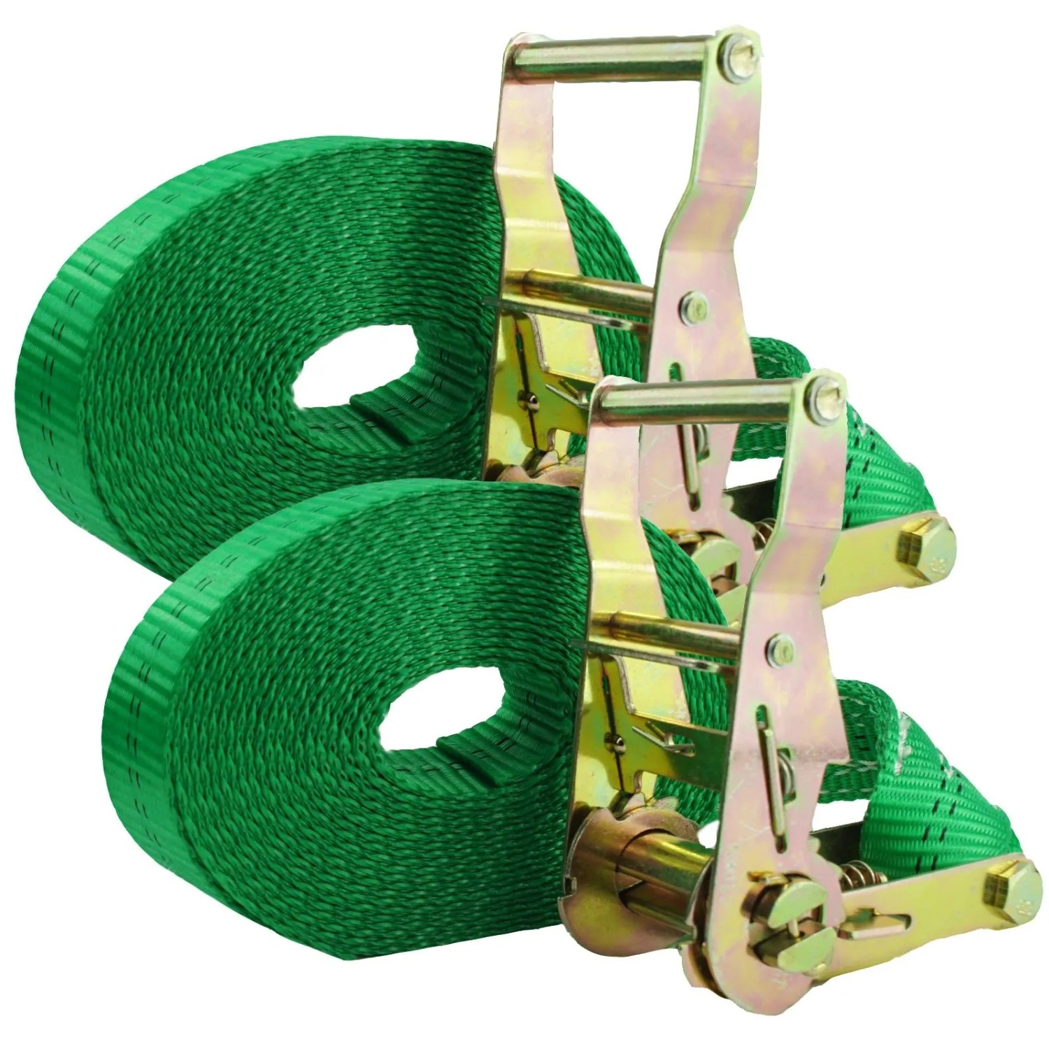 TRUTZHOLM 2x  Ratschen Spanngurt 1 Teilig 6m 2t 2000kg TÜV GS Grün