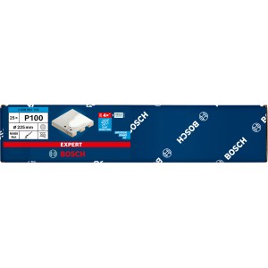 Bosch Expert M480 Netzschleifblätter, Ø 225mm, K100, 25 Stück, für Exzenterschleifer.