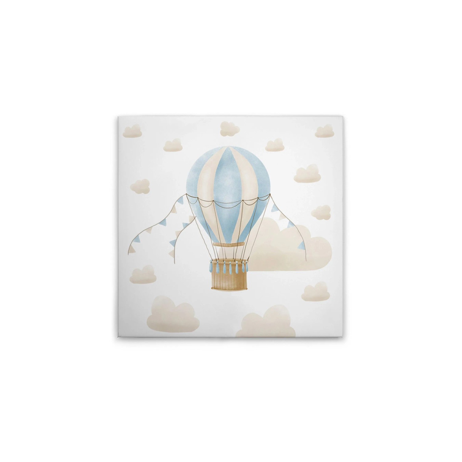 Tadessi Leinwandbild - M1-No.50580 - Heißluftballon mit Wolken - 30 x 30 cm - Quadratisch