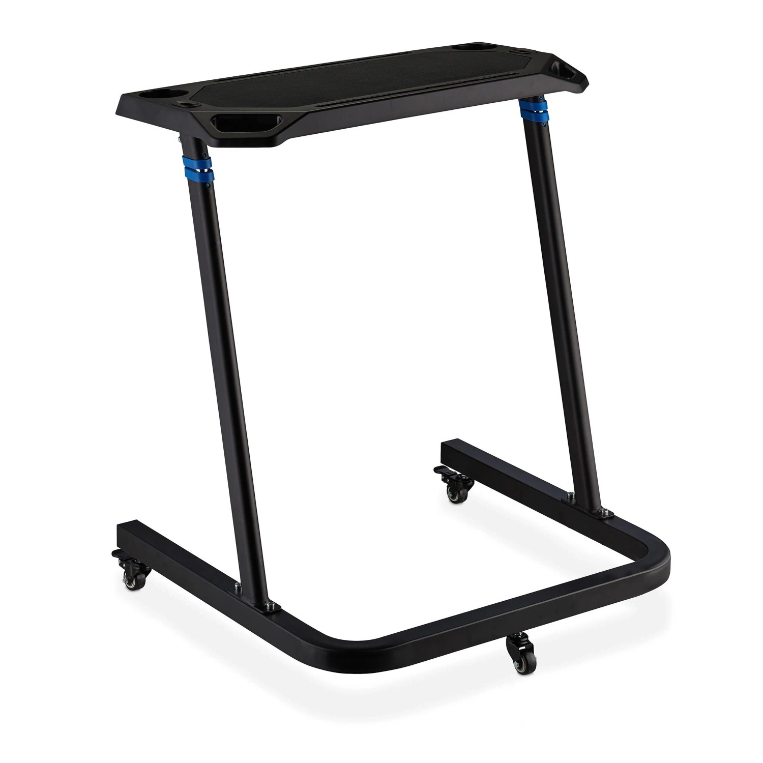 Relaxdays Multifunktionspult Stahl Schwarz Höhenverstellbar Rutschfest 88 cm bis 125 cm 73,5 cm x 64,5 cm 10,7 kg