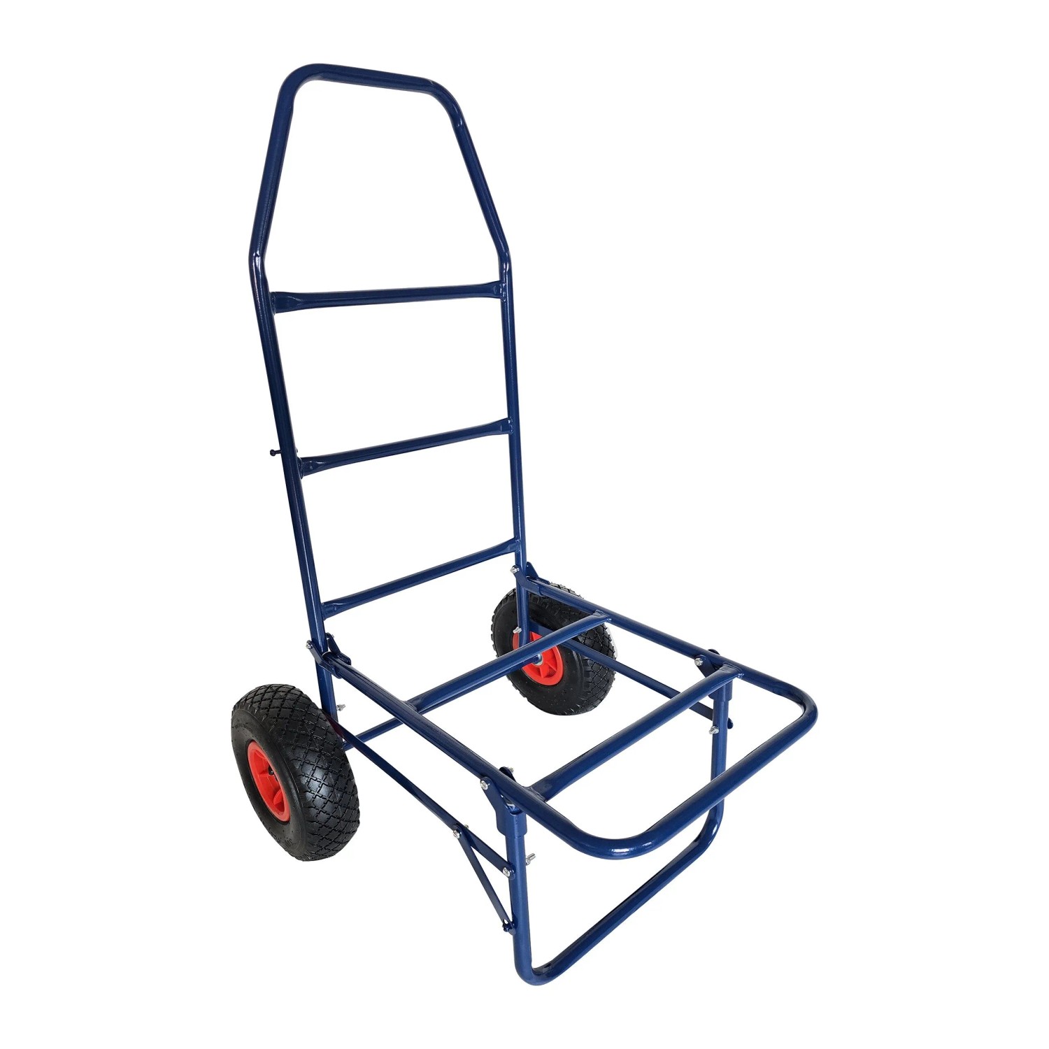 Relaxdays Transportwagen Stahl Blau Klappbar 102 cm x 50 cm x 37 cm 80 kg
