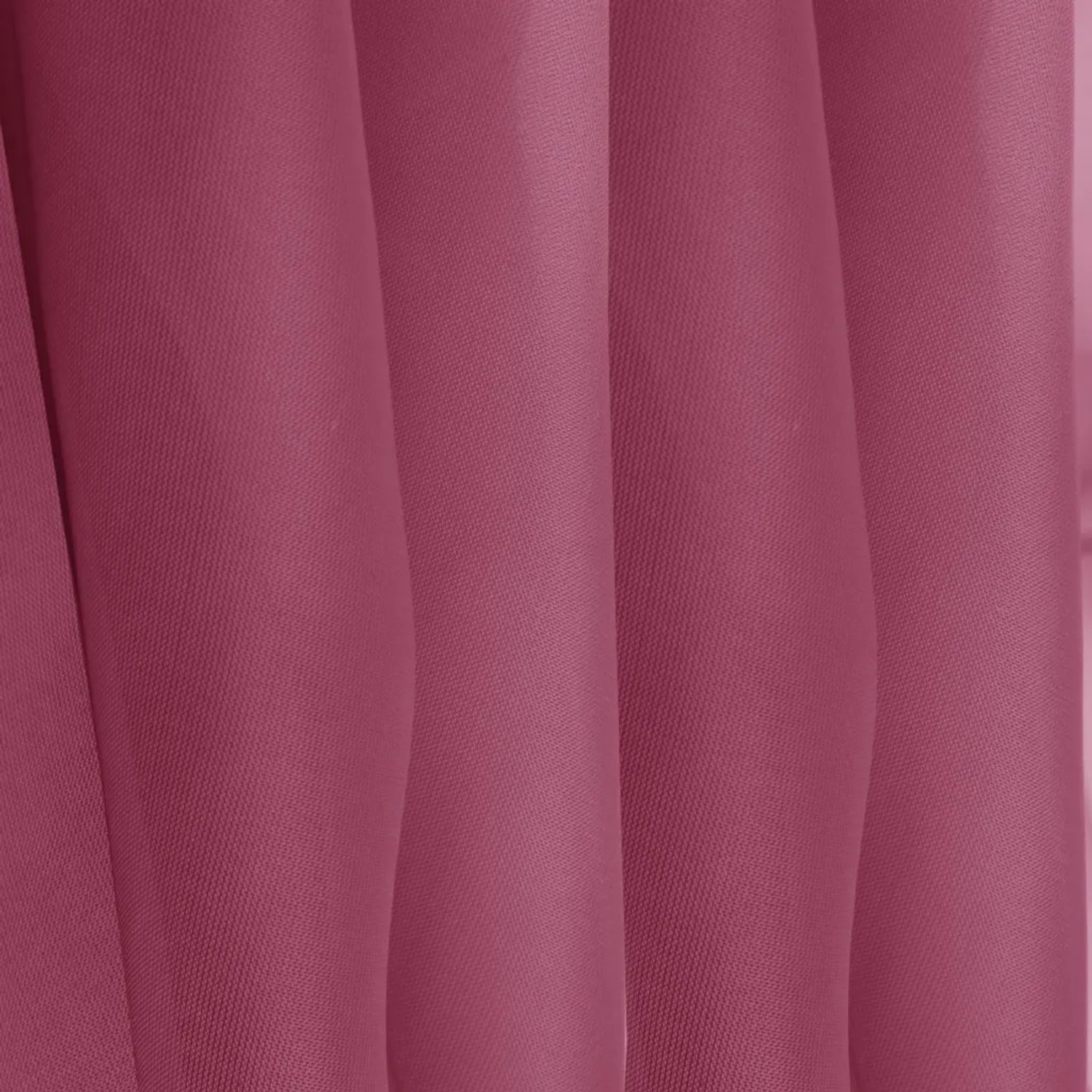 Bordeauxrote Bistrogardine Noella mit Schlaufen, 160x45 cm, aus Voile-Stoff.