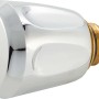 OBI ABS-Oberteil für Heißwassergeräte, 16,7 mm (G 3/8), Chrom-Optik mit rotem Knopf.